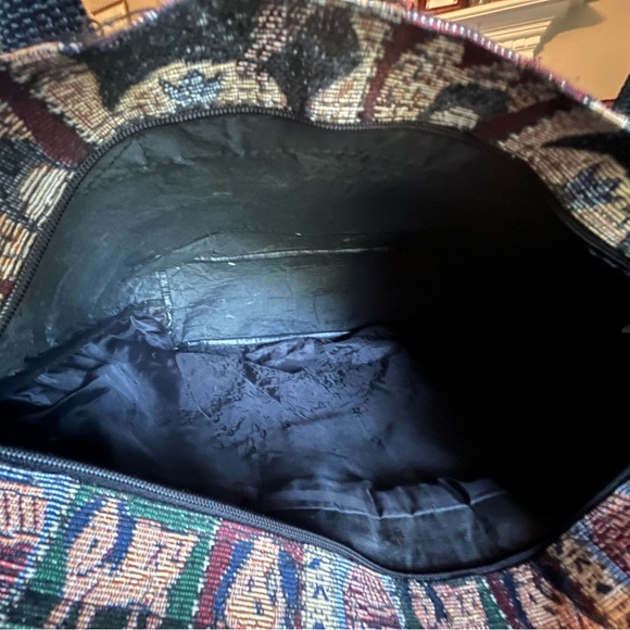 VTG Faithful Companion Dog Canvas Tote Over Shoulder Bag - Picture 6 of 8